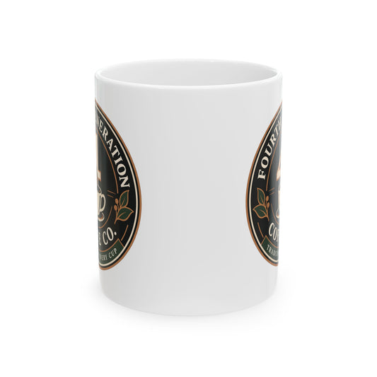 Coffee Co. Logo Ceramic Mug — Vintage Cafe Emblem (11oz, 15oz)