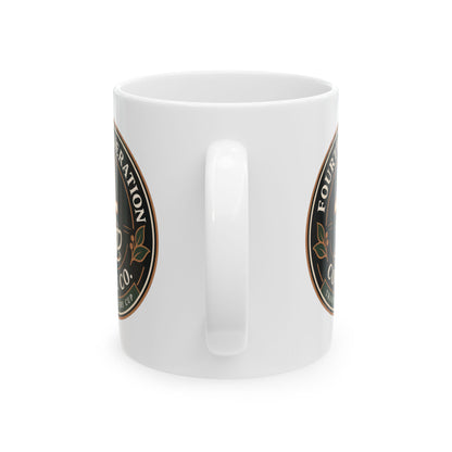 Coffee Co. Logo Ceramic Mug — Vintage Cafe Emblem (11oz, 15oz)