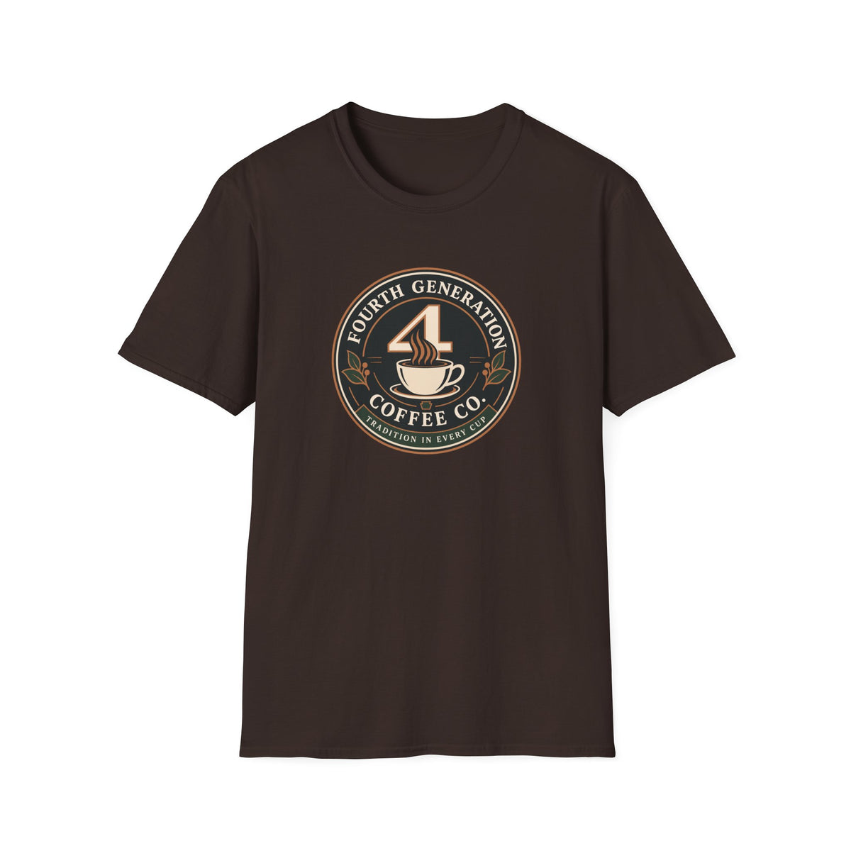 Fourth Generation Coffee Co. T‑Shirt — Vintage Coffee Logo Tee