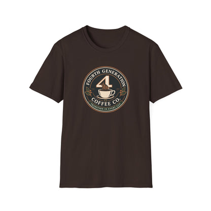 Fourth Generation Coffee Co. T‑Shirt — Vintage Coffee Logo Tee