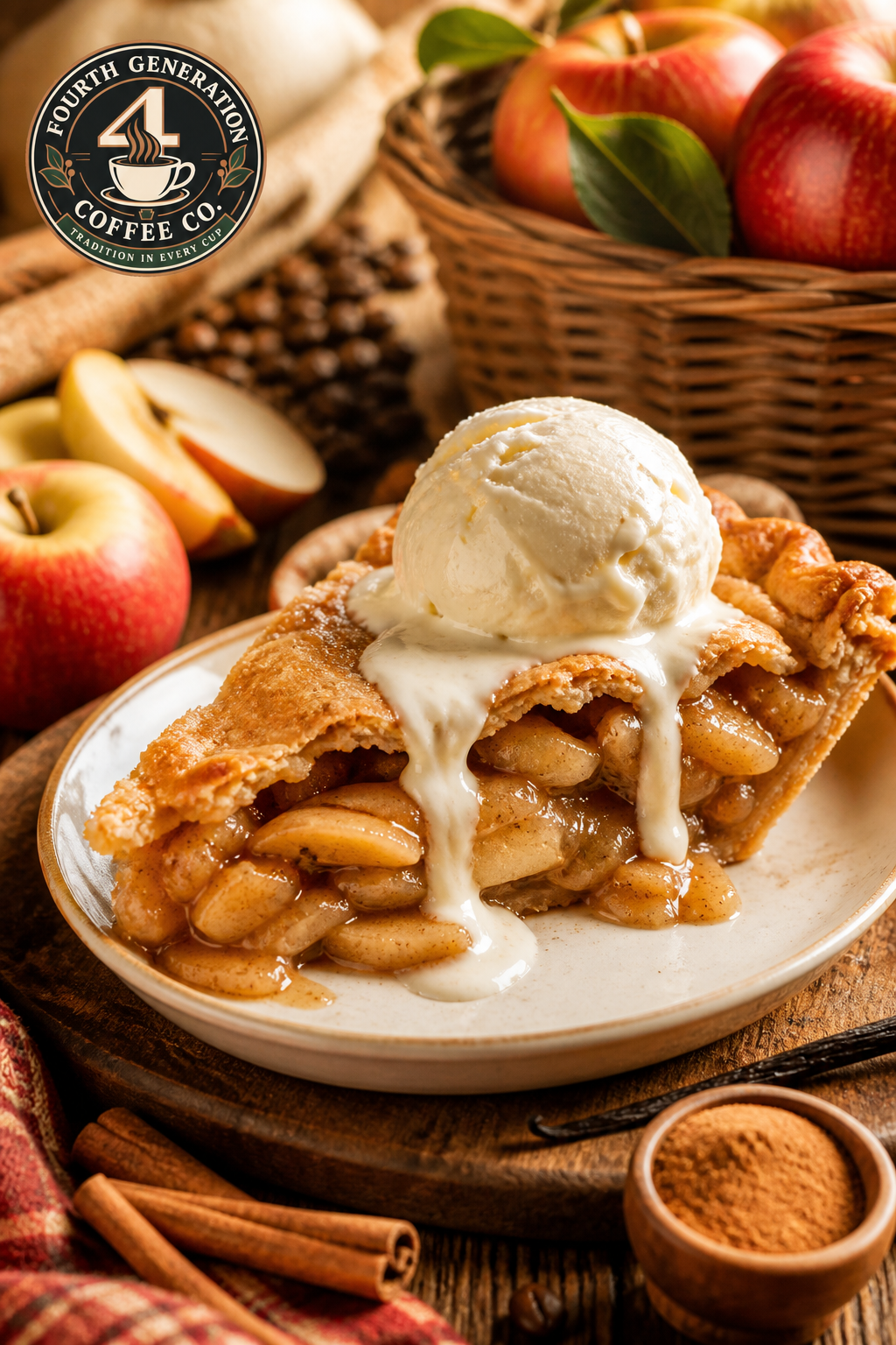 Warm Apple Pie a la Mode